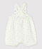 Combicourt bébé en jersey double face en coton biologique blanc MARSHMALLOW/blanc MULTICO