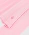 Tee-shirt femme en coton manches longue uni rose clair