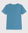 Tee-shirt L'ICONIQUE col V en coton Femme bleu LAVIS