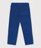 Pantalon droit en velours bleu