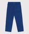 Pantalon droit en velours bleu