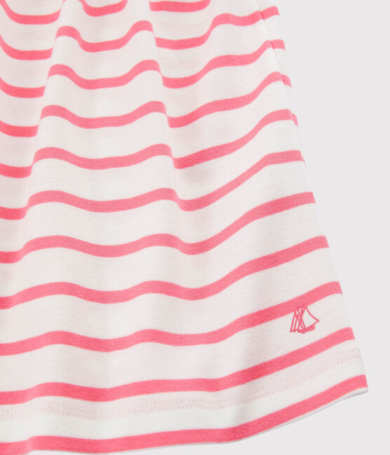 Robe enfant fille blanc MARSHMALLOW/rose CUPCAKE