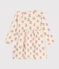 Robe manches longues en molleton enfant fille blanc AVALANCHE/ MULTICO