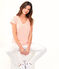 Tee shirt lin femme rose PATIENCE