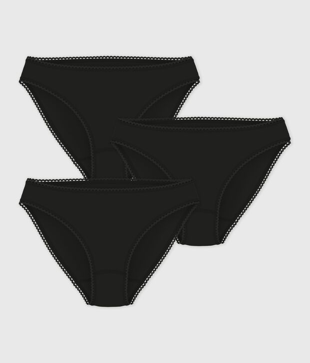 Lot de culottes femme en coton et &eacute;lasthanne multicouleur