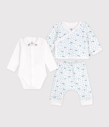 Ensemble bébé en coton à col imprimé renard