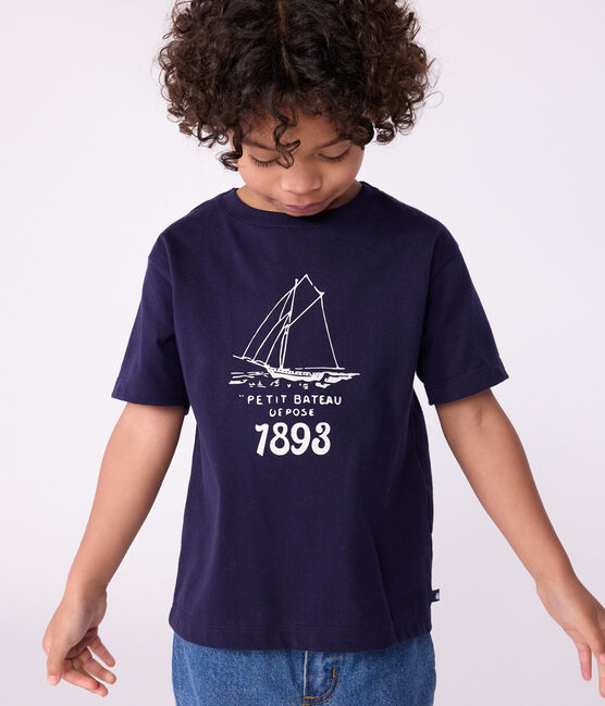 Tee-shirt enfant à manches courtes imprimé SOIR