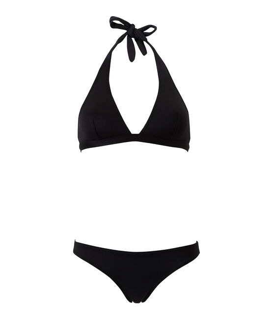 Maillot de bain deux pièces femme noir NOIR