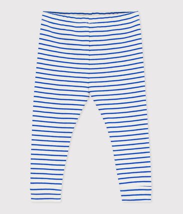 Legging bébé en coton rayé
