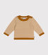 Pull en tricot de laine et coton bébé