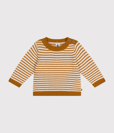 Pull en tricot de laine et coton bébé