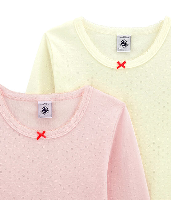 Duo de tee-shirts manches longues petite fille variante 1