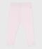 Legging b&eacute;b&eacute; en coton uni rose clair