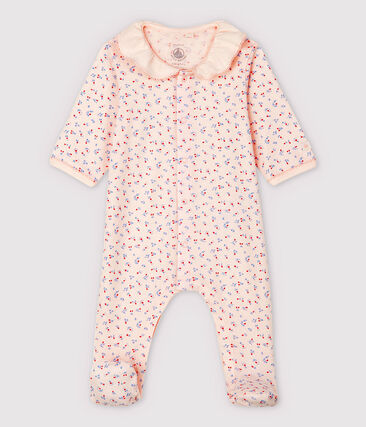 PETIT BATEAU - Dors-bien rose à col bébé en coton biologique