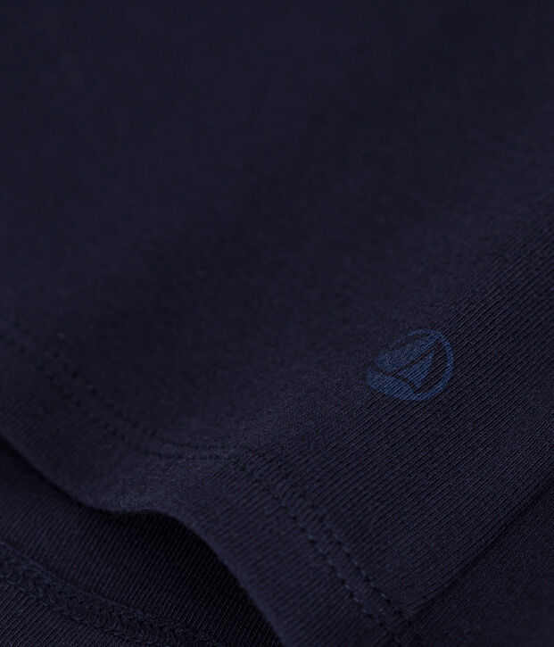 D&eacute;bardeur L'iconique femme en coton uni bleu marine