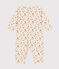 Pyjama sans pieds imprimé fleurs en coton bébé blanc AVALANCHE/ MULTICO