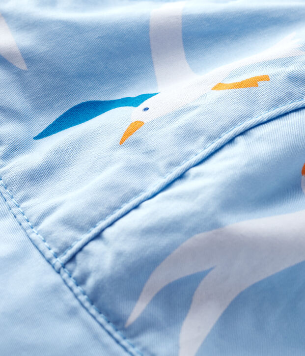 Casquette soleil imprim&eacute; mouette b&eacute;b&eacute; gar&ccedil;on bleu/multicouleur