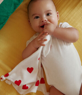 Lot de 2 bodies croisés manches courtes en coton unis bébé (Petit Bateau) - Image 1