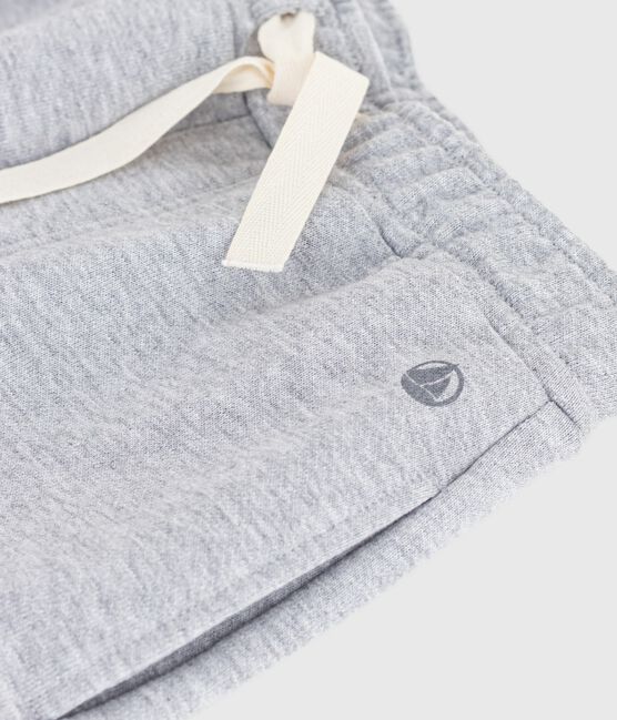 Pantalon de jogging enfant en coton uni gris FUMEE CHINE