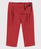 Pantalon en serge craquante bébé marron OMBRIE