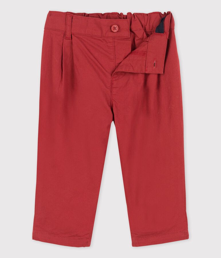Pantalon en serge craquante b&eacute;b&eacute; marron OMBRIE