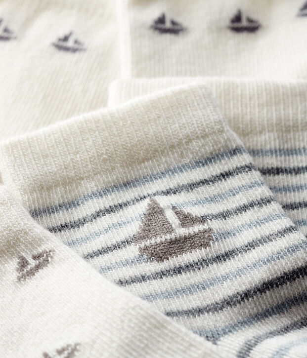 Lot de 3 paires de chaussettes b&eacute;b&eacute; multicouleur