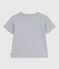 Tee-shirt enfant à manches courtes imprimé gris FUMEE CHINE