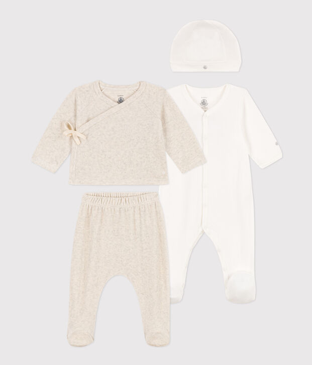 Lot 4 pi&egrave;ces en coton b&eacute;b&eacute; multicouleur