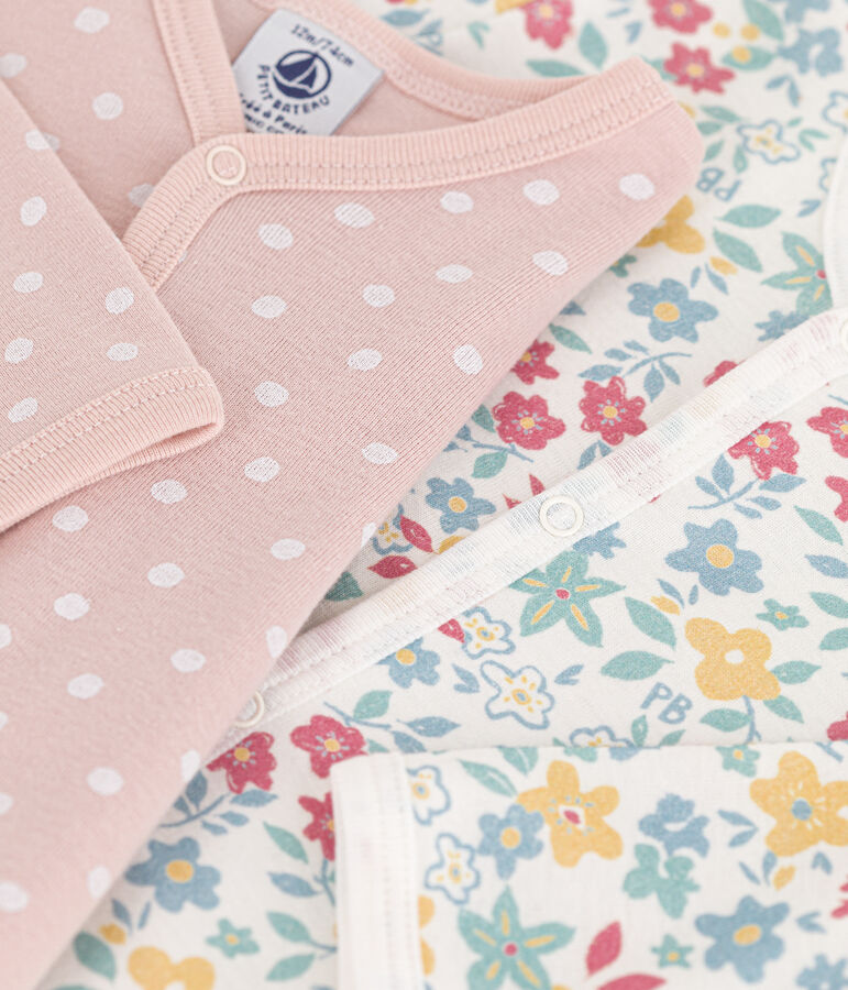 Lot de 2 dors bien fleurs et pois en coton variante 1