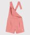 Combishort en lyocell enfant fille rose PAPAYE