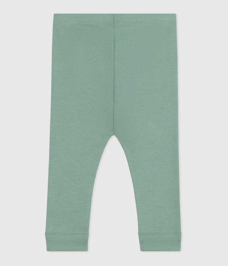 Legging b&eacute;b&eacute; en coton uni vert