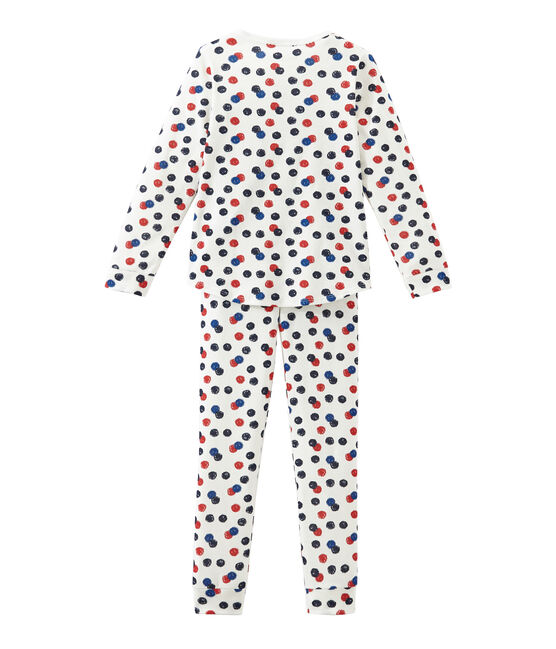 Pyjama petite fille blanc MARSHMALLOW/blanc MULTICO