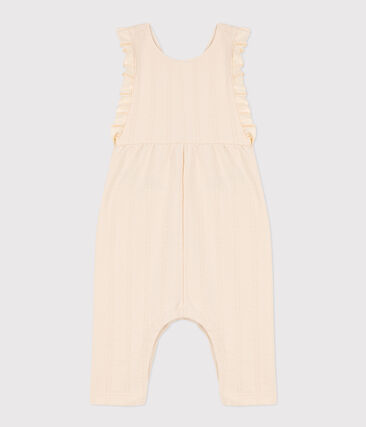 Combinaison longue bébé en jersey point fantaisie