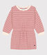 Robe manches longues en bouclette éponge enfant