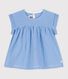 Blouse manches courtes bébé en coton bio
