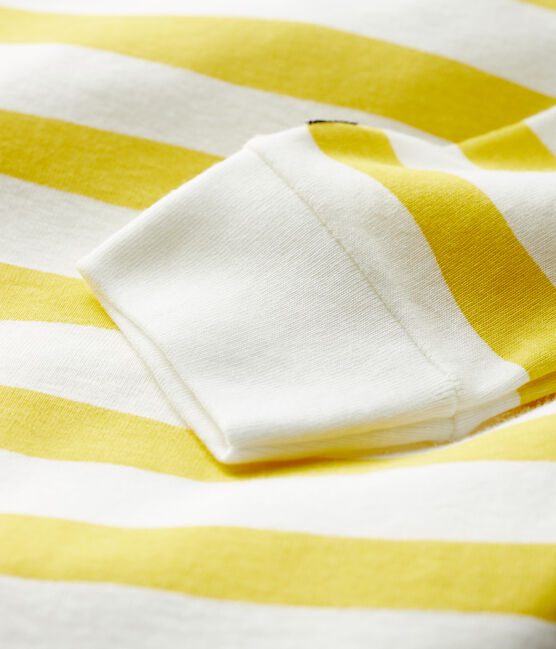 Dors-bien sans pression bébé en côte jaune BLE/blanc MARSHMALLOW