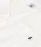 Tee-shirt enfant manches longues en coton uni blanc