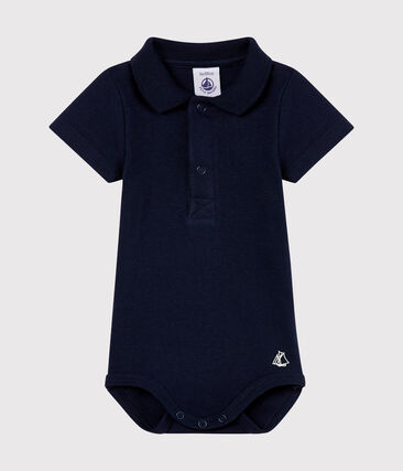 PETIT BATEAU - Body col polo bébé garçon