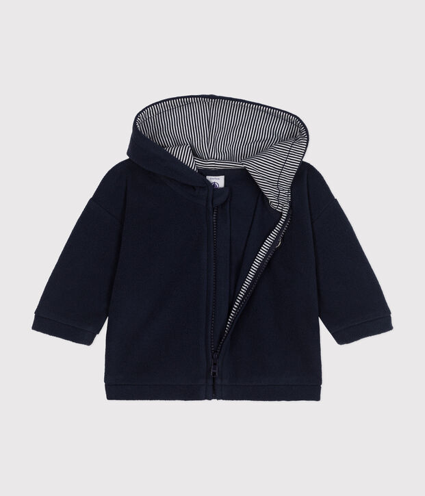 Sweatshirt b&eacute;b&eacute; en polaire bleu marine