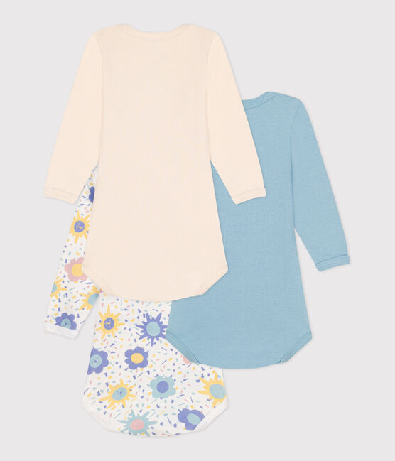 Lot de 3 bodies manches longues en coton bébé variante 1