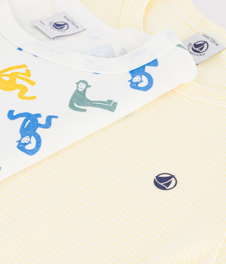 Lot de pyjamas shorts enfant en coton imprim&eacute; variante 1