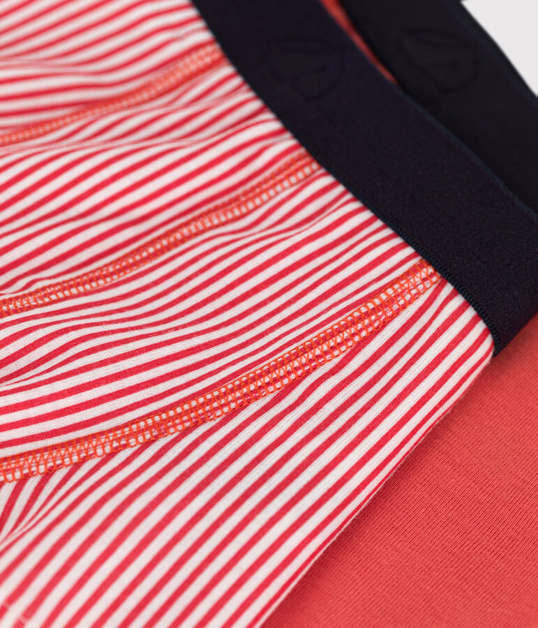 Lot de 2 boxers enfant en coton imprim&eacute; multicouleur