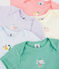 Lot de 5 bodies manches courtes fruités bébé fille variante 1