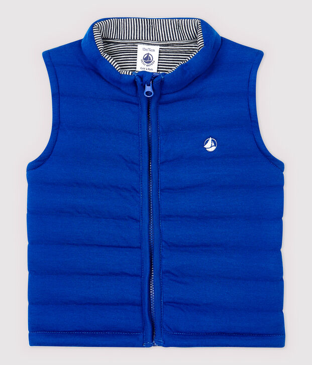 Blouson sans manches b&eacute;b&eacute; gar&ccedil;on bleu