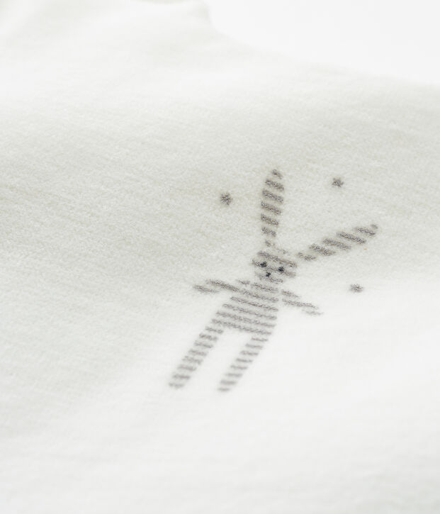 Gigoteuse b&eacute;b&eacute; en velours blanc
