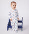 Pyjama bébé en coton Paris blanc MARSHMALLOW/blanc MULTICO