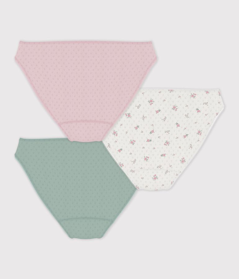 Lot de culottes femme en coton ajour&eacute; variante 1