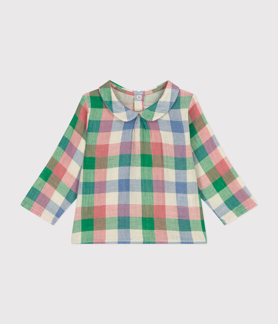 Blouse en gaze de coton bébé blanc AVALANCHE/ MULTICO