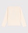 Tee-shirt manches longues en coton enfant fille / garçon blanc AVALANCHE/ ROVER/ MULTICO