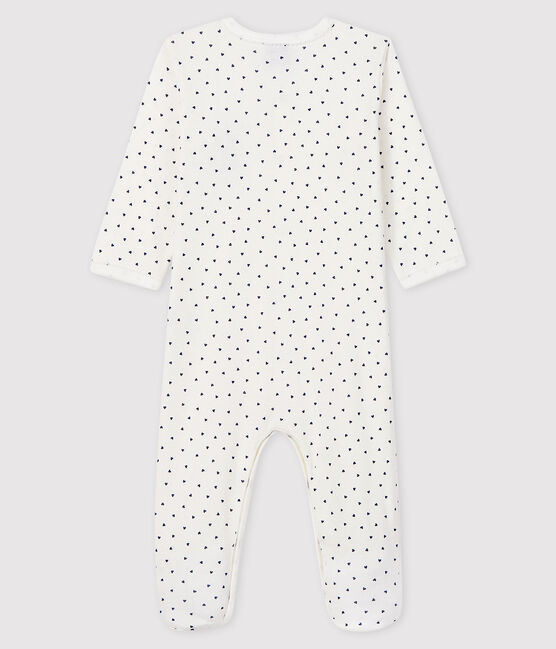 Dors-bien Paris bébé fille en côte blanc MARSHMALLOW/bleu MEDIEVAL